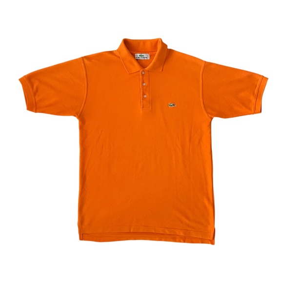 Lacoste Mens Short Sleeve Orange Polo Shirt Size 7 XXL Casual Classic Fit Preppy - Picture 2 of 9